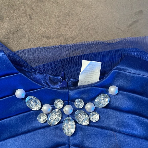 Gymboree royal blue holiday dress with jewels size 5 - Picture 5 of 8